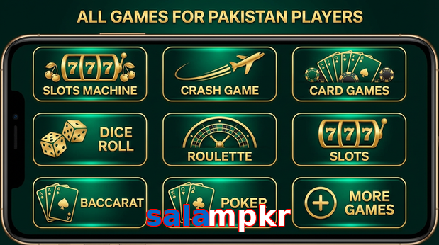 Main screen of Salampkr games page for PK players
