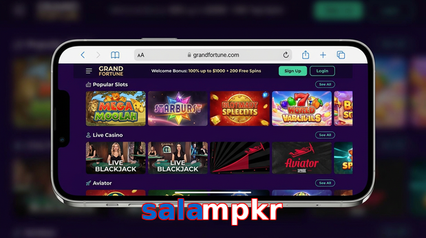 Main screen of Salampkr ios page for PK players