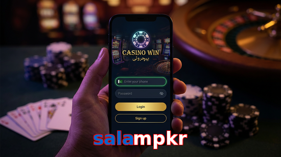 Main screen of Salampkr login page for PK players